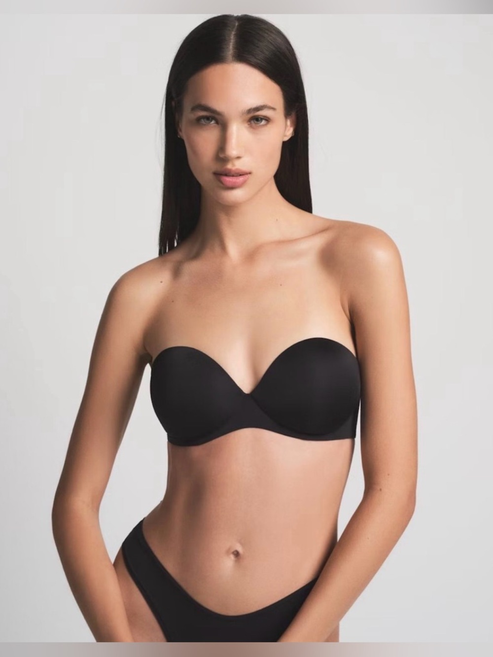 SKIMS Ultimate Push-Up Strapless Bra Onyx 38C NWT Convertible Bra